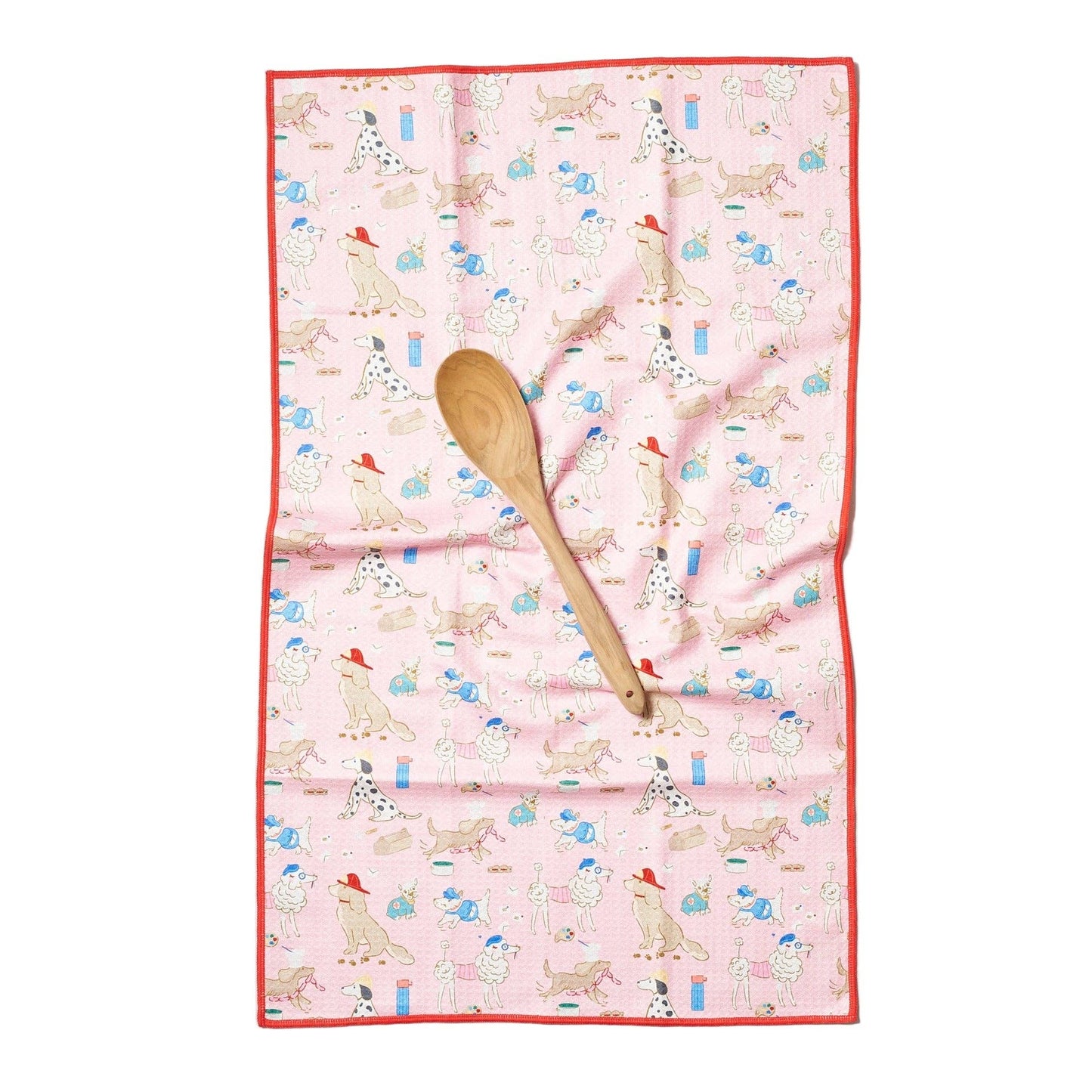 Canine Caper  Rose Anywhere Towel