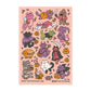 Puppy Halloween Costume Stationery Planner Sticker Sheet