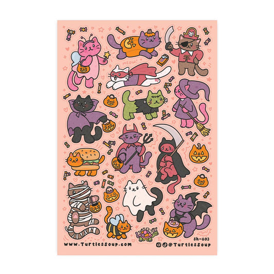 Puppy Halloween Costume Stationery Planner Sticker Sheet