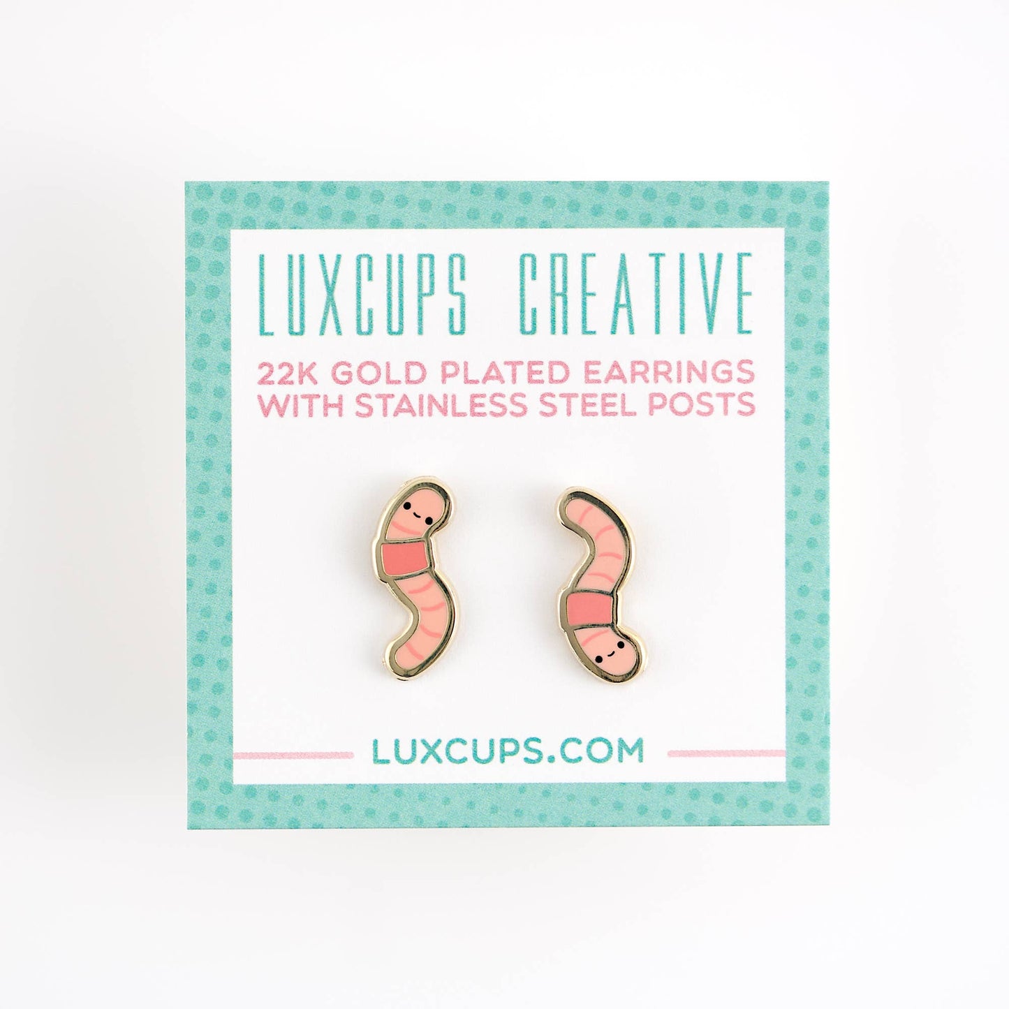 Earthworm Earrings