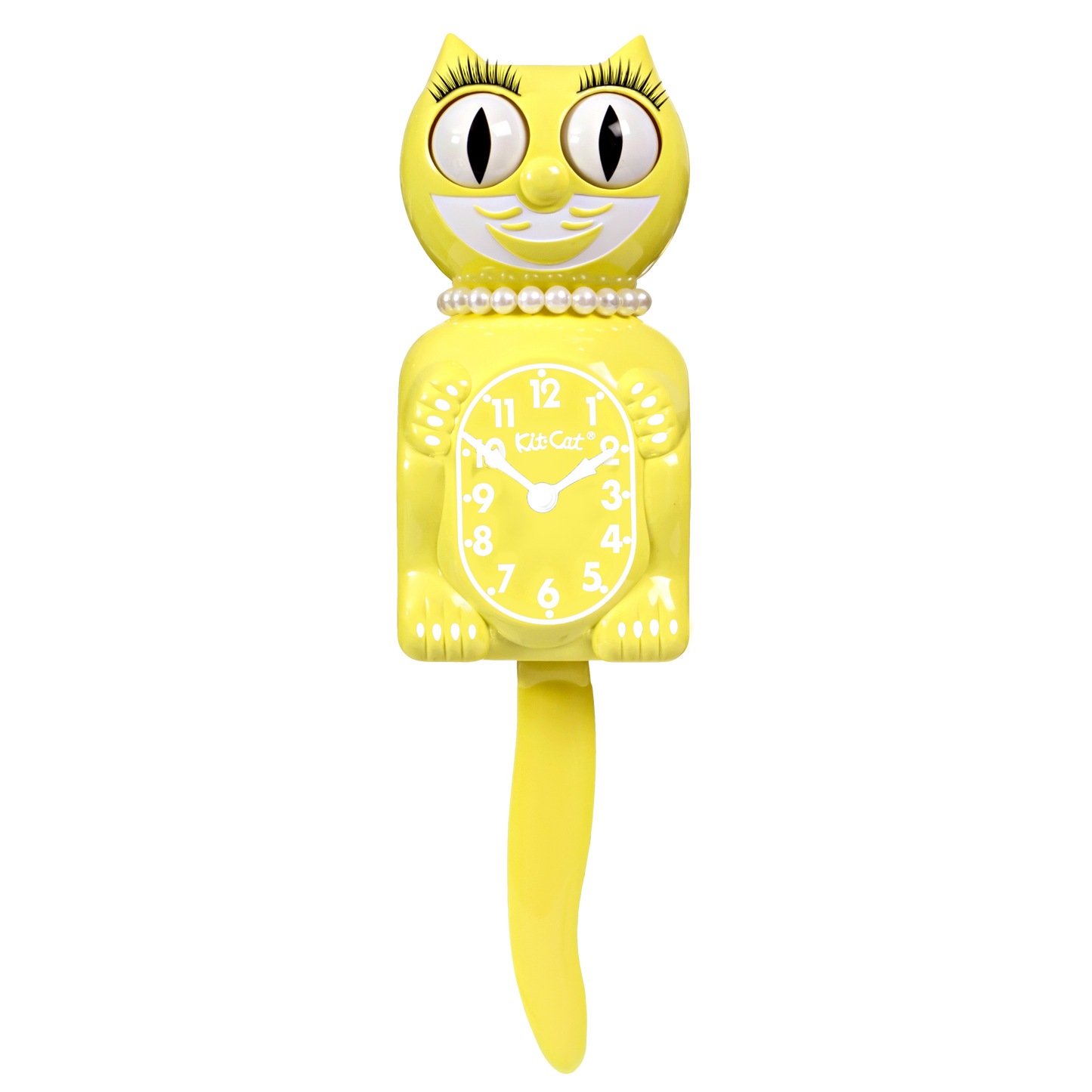 Spring Daffodil Lady Kit-Cat Klock