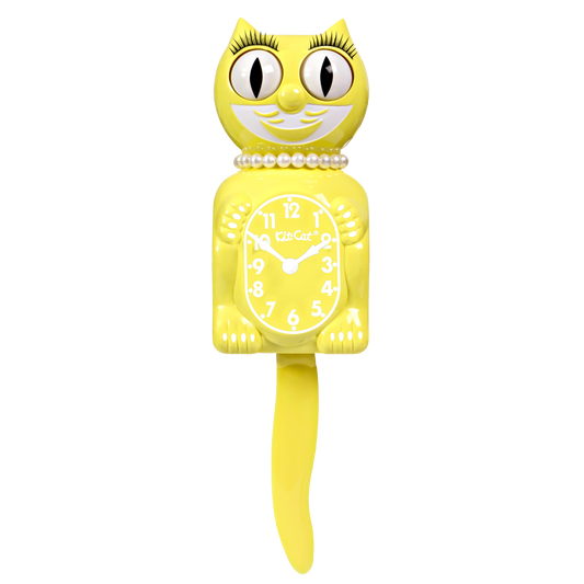 Spring Daffodil Lady Kit-Cat Klock