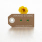 gold and green four leaf clover stud earrings