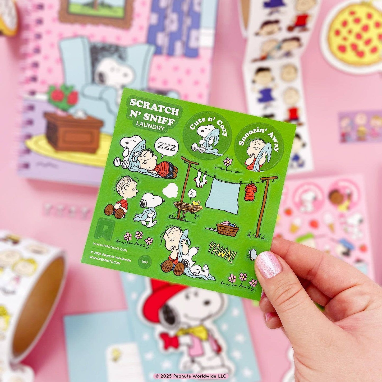 Peanuts Laundry Day Scratch 'n Sniff Stickers