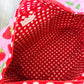 Quilted Duffle Bag | Weekender Overnight Bag | Strawberry