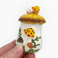 Fridge Magnet Merry Mushrooms-Inspired 70s Hand-Painted