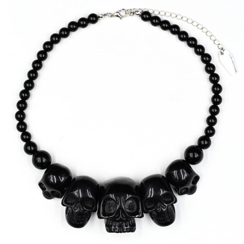 Skull Collection Necklace Black