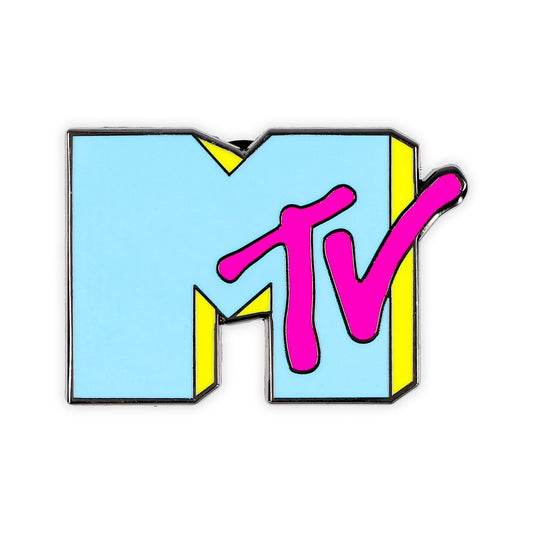 MTV Retro Blue Logo Enamel Pin