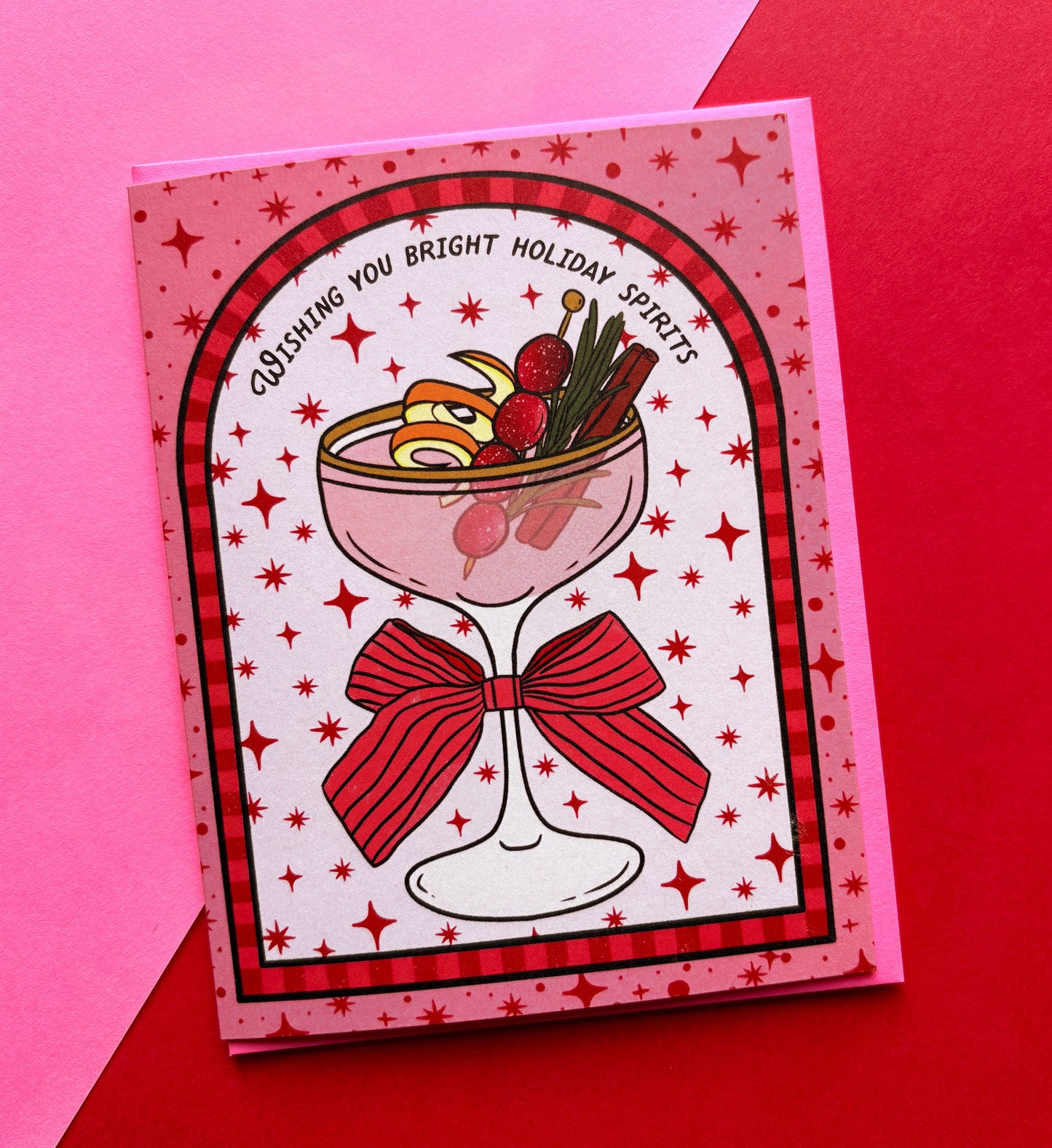Bright Holiday Spirits Card