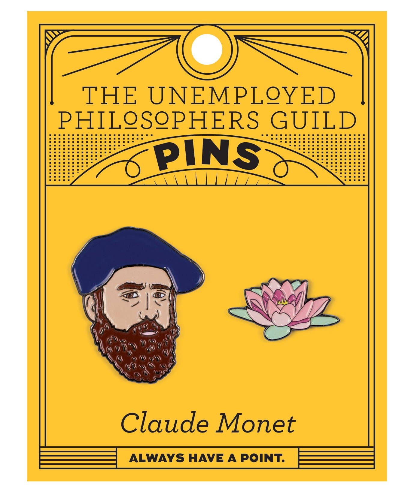 Monet and Water Lily Pin Set
