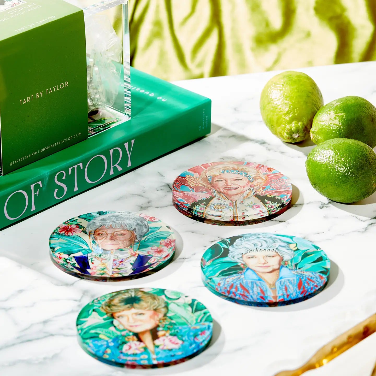 Golden Gals Acrylic Coasters (Set of 4)