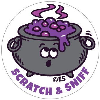Smell A Witch Scratch & Sniff Stickers