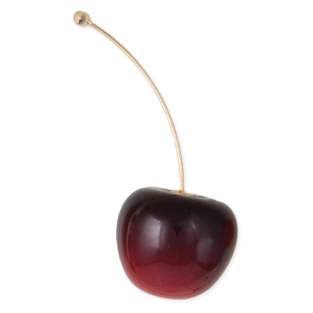 Deep Red Cherry Drop Earrings