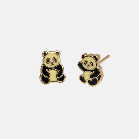 Panda Earrings