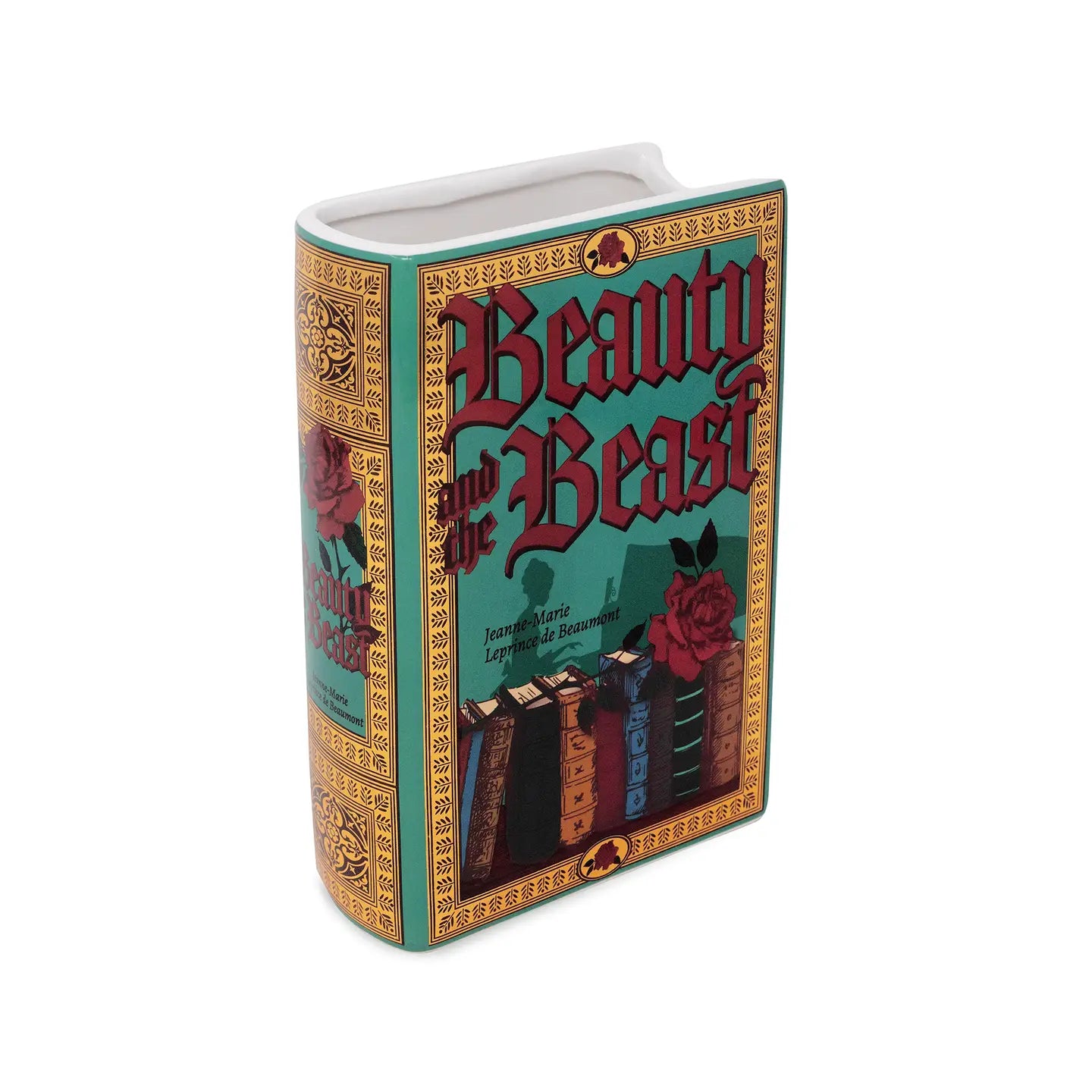 Beauty and the Beast Book Vase