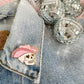 Cowgirl Skull Enamel Pin