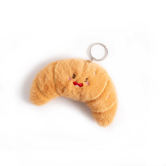 Plush Croissant Bag Charm / Keychain