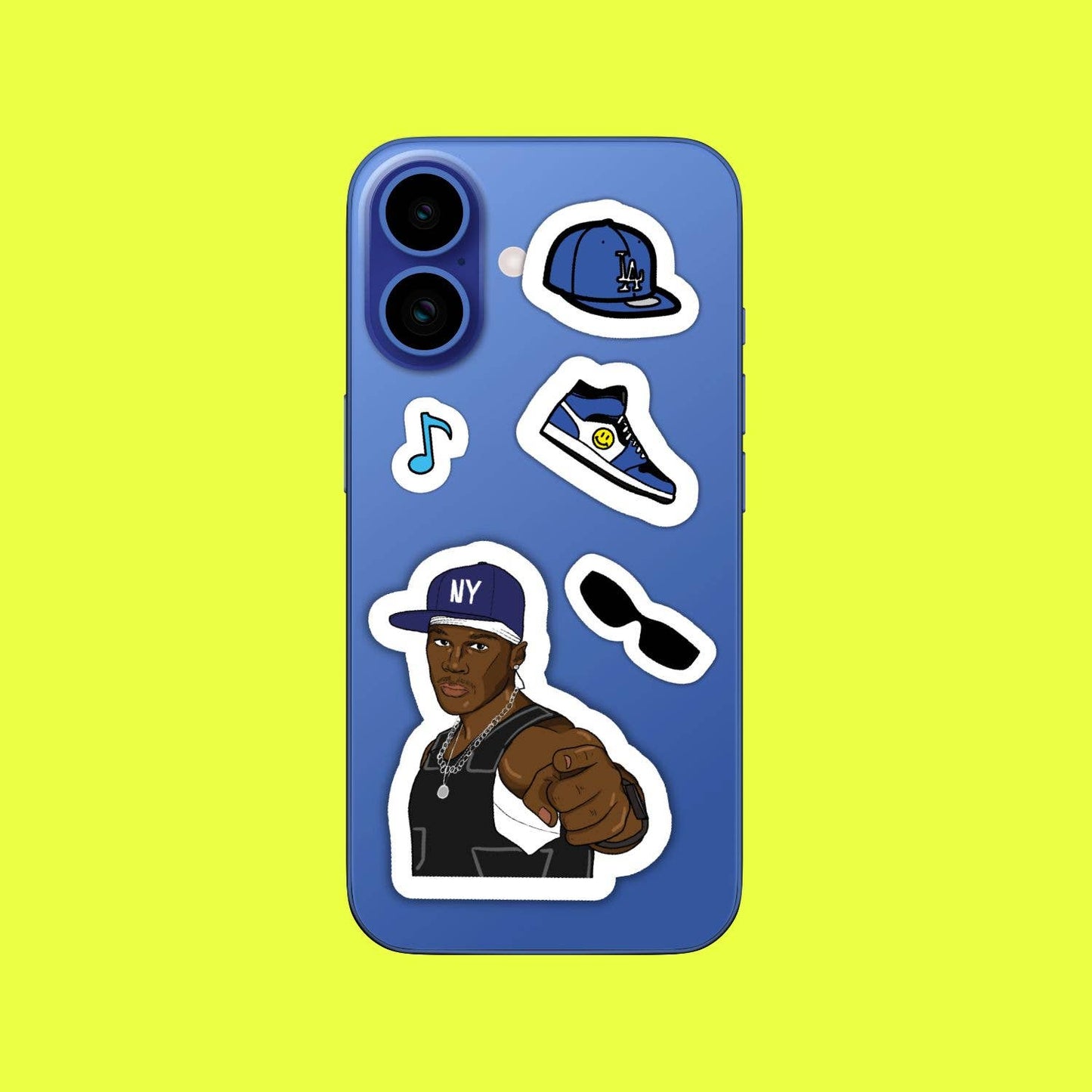 Rappers Hip Hop Rap Sticker Sheet