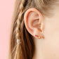 Shooting Star Flat Back Stud Earring - Hypoallergenic