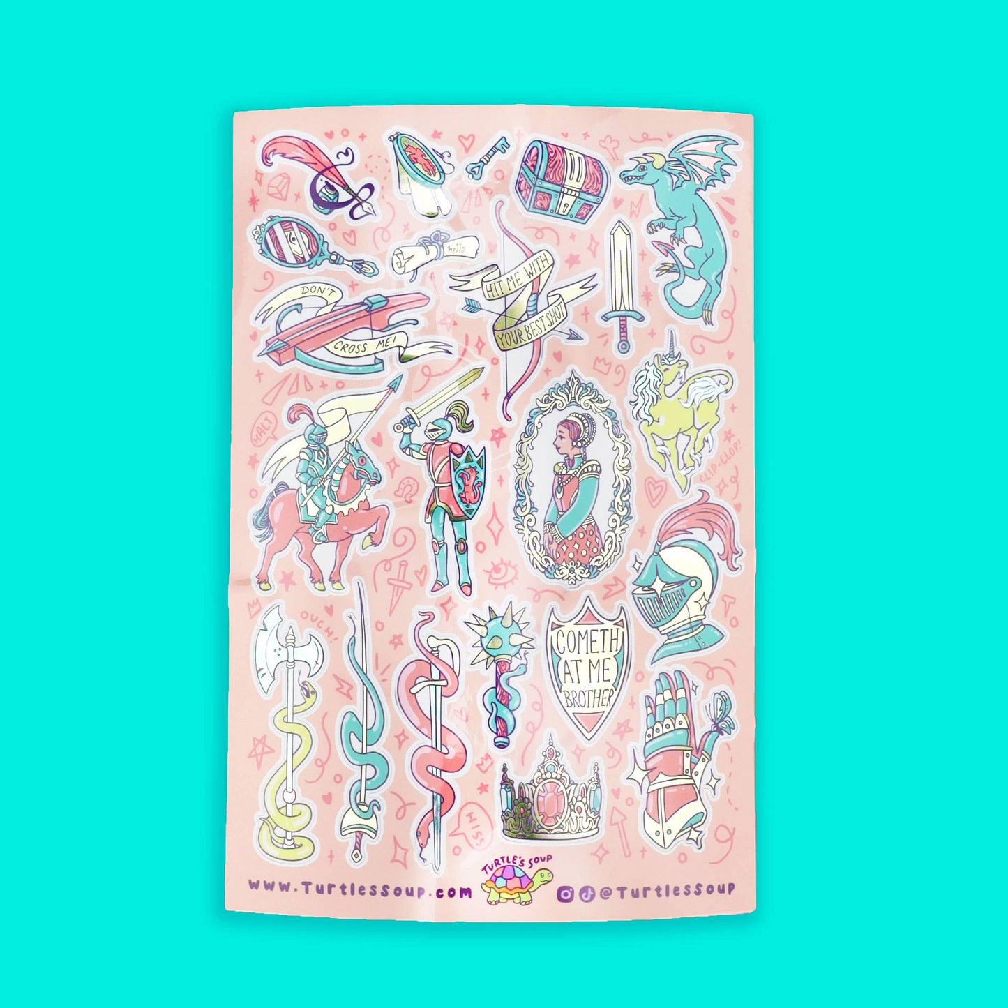 Renaissance Fair Vinyl Sticker Sheet
