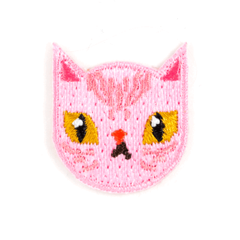 Sphynx Cat Embroidered Sticker Patch 1" x 1"