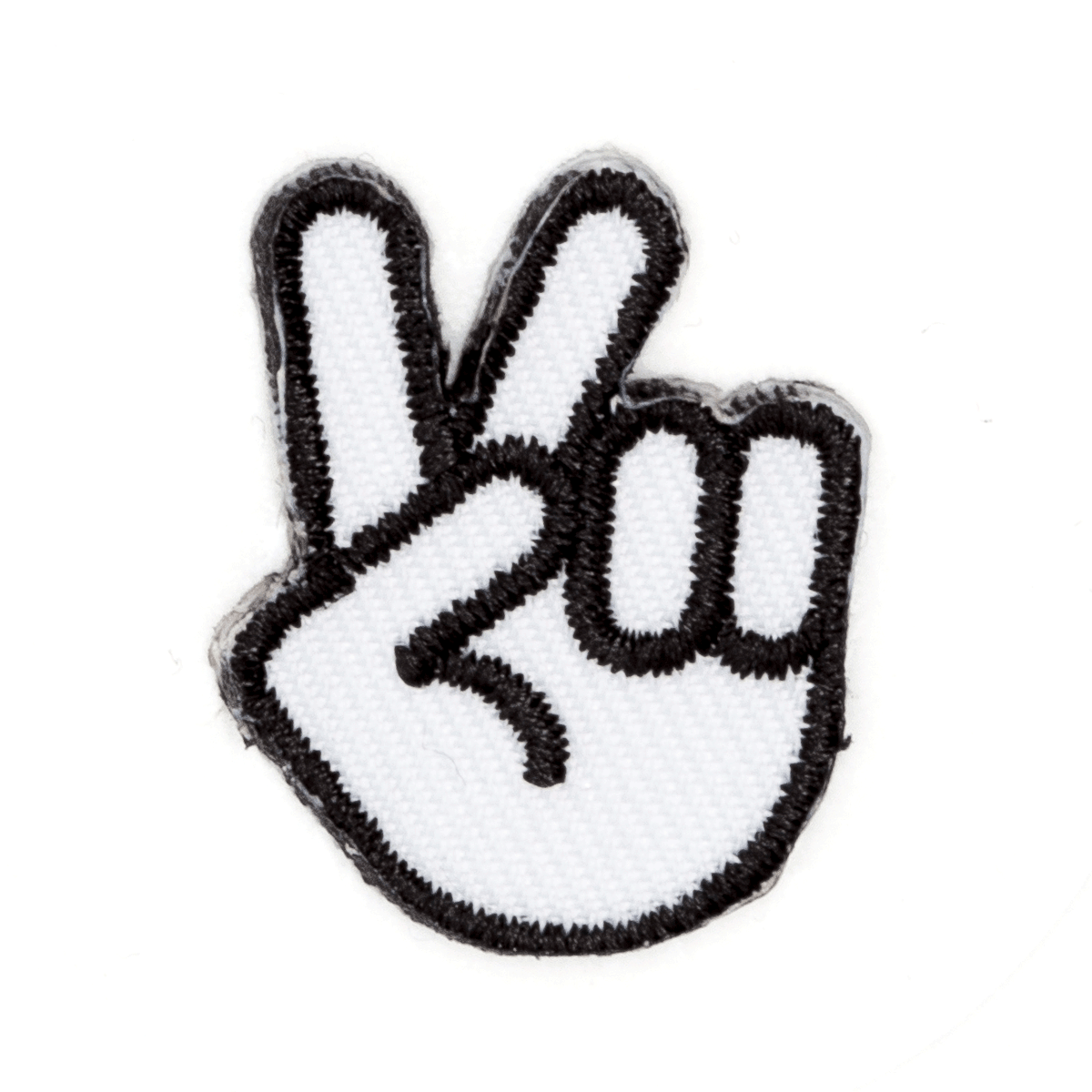 Peace Hand Embroidered Sticker Patch 1" x 1"