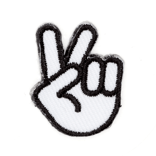 Peace Hand Embroidered Sticker Patch 1" x 1"