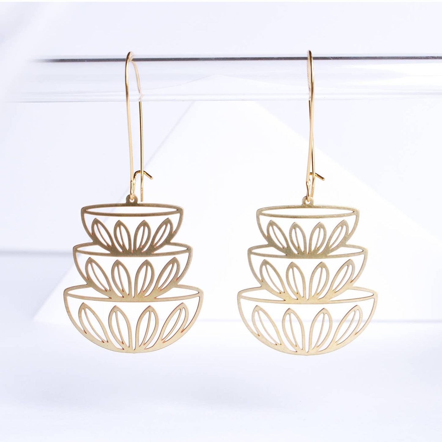 Retro Bowls Stacked Earrings