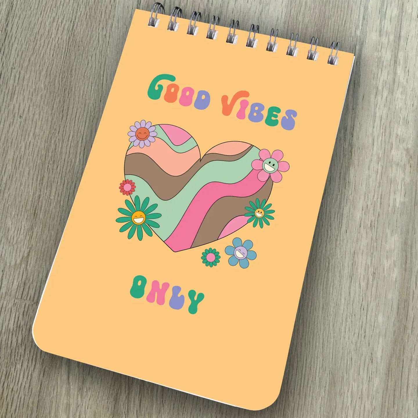 Funky Large Spiral Notebooks