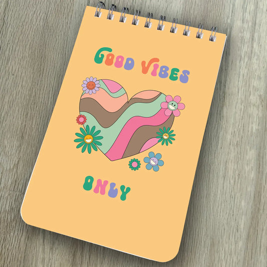 Funky Large Spiral Notebooks