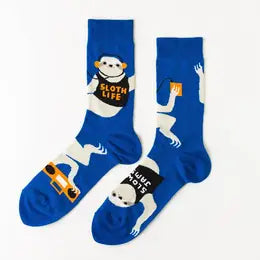 Yellow Owl Funky & Eclectic Crew Socks
