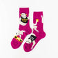 Yellow Owl Funky & Eclectic Crew Socks