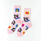 Yellow Owl Funky & Eclectic Crew Socks