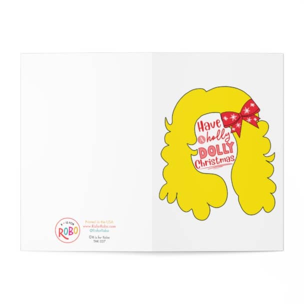 Have a Holly Dolly Christmas Card