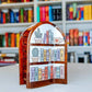 Cozy Bookshelf Hair Claw Clip