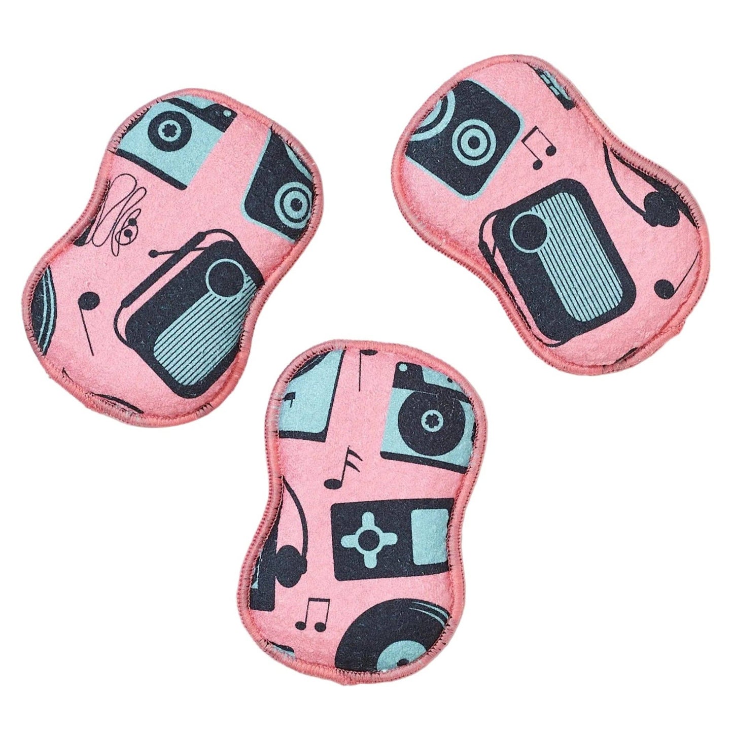 Tunes in Flamingo Retro Sponges