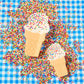 Mini Sprinkle Ice Cream Hair Claw Clip
