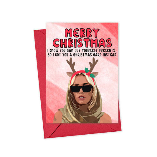 Buy Yourself Presents Funny Christmas Card