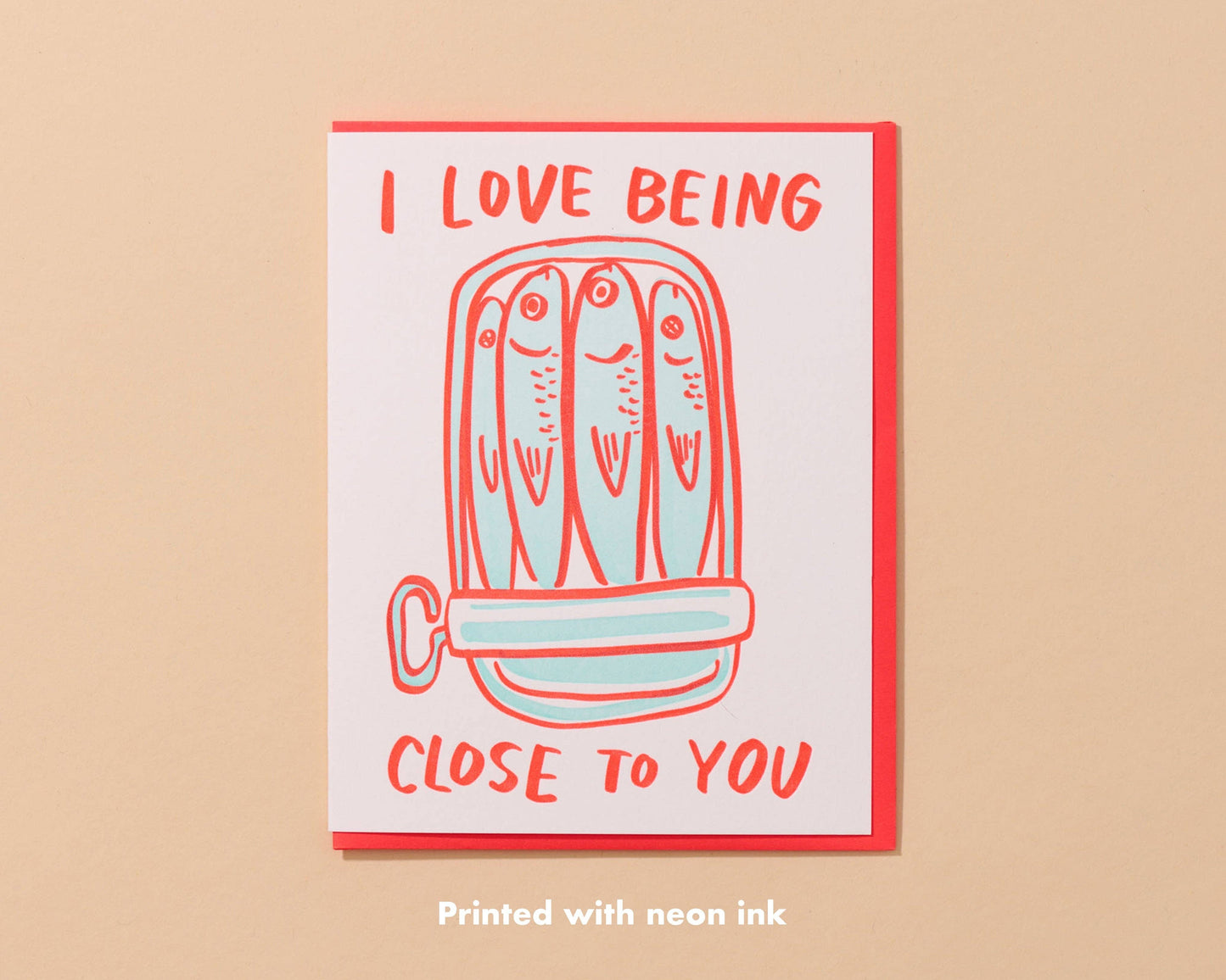 Sardine Love Letterpress Card