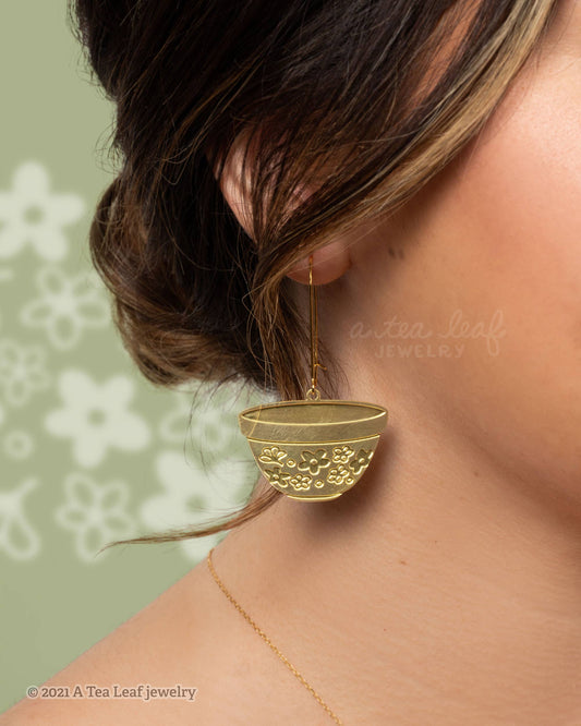 Retro Pyrex Bowl Earrings