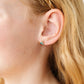 Electric Blue Ombré Gem Flat Back Stud Earrings - Hypoallergenic