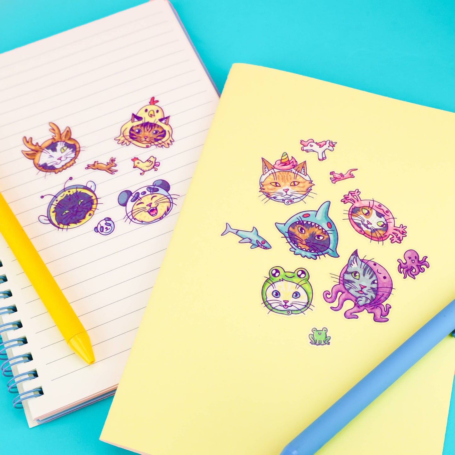 Cosplay Cats Vinyl Sticker Sheet