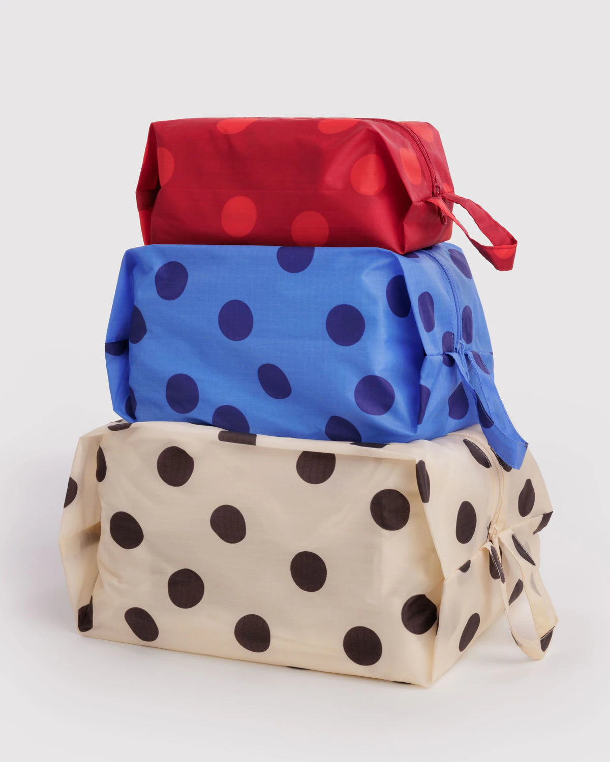 BAGGU Three Piece Zip Pouches