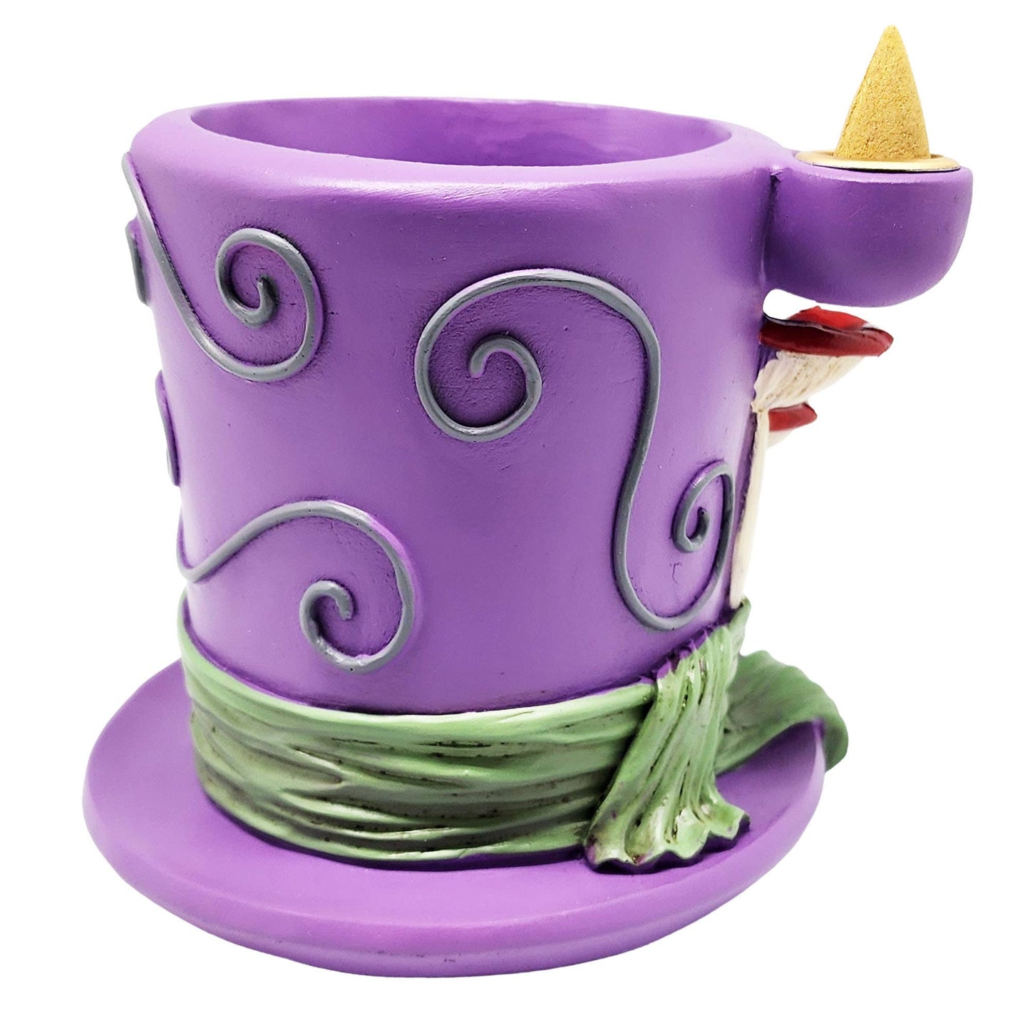 Alice in Wonderland Mad Hatter Back Flow Burner with Tray