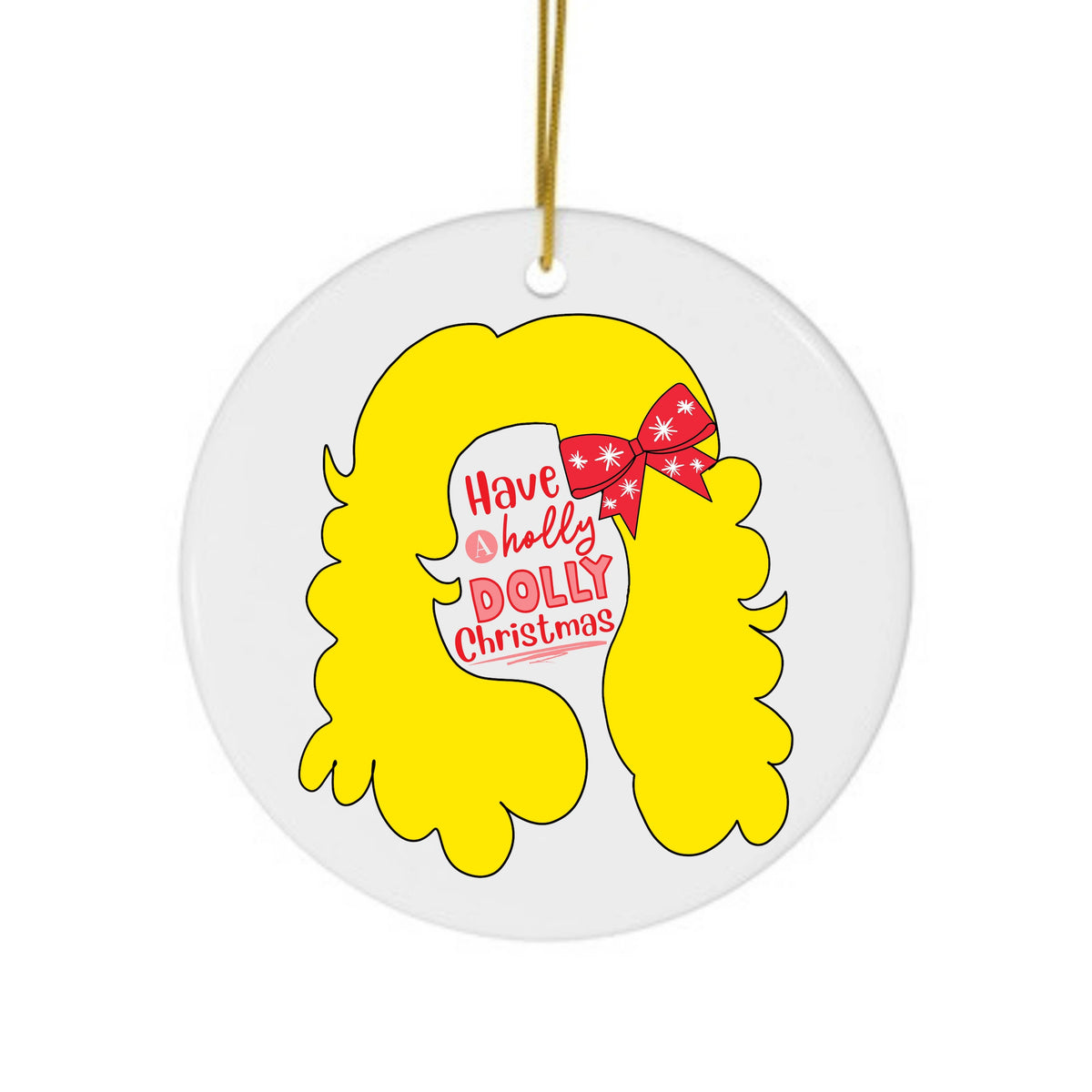 Pop Culture Holly Dolly Christmas Ornament