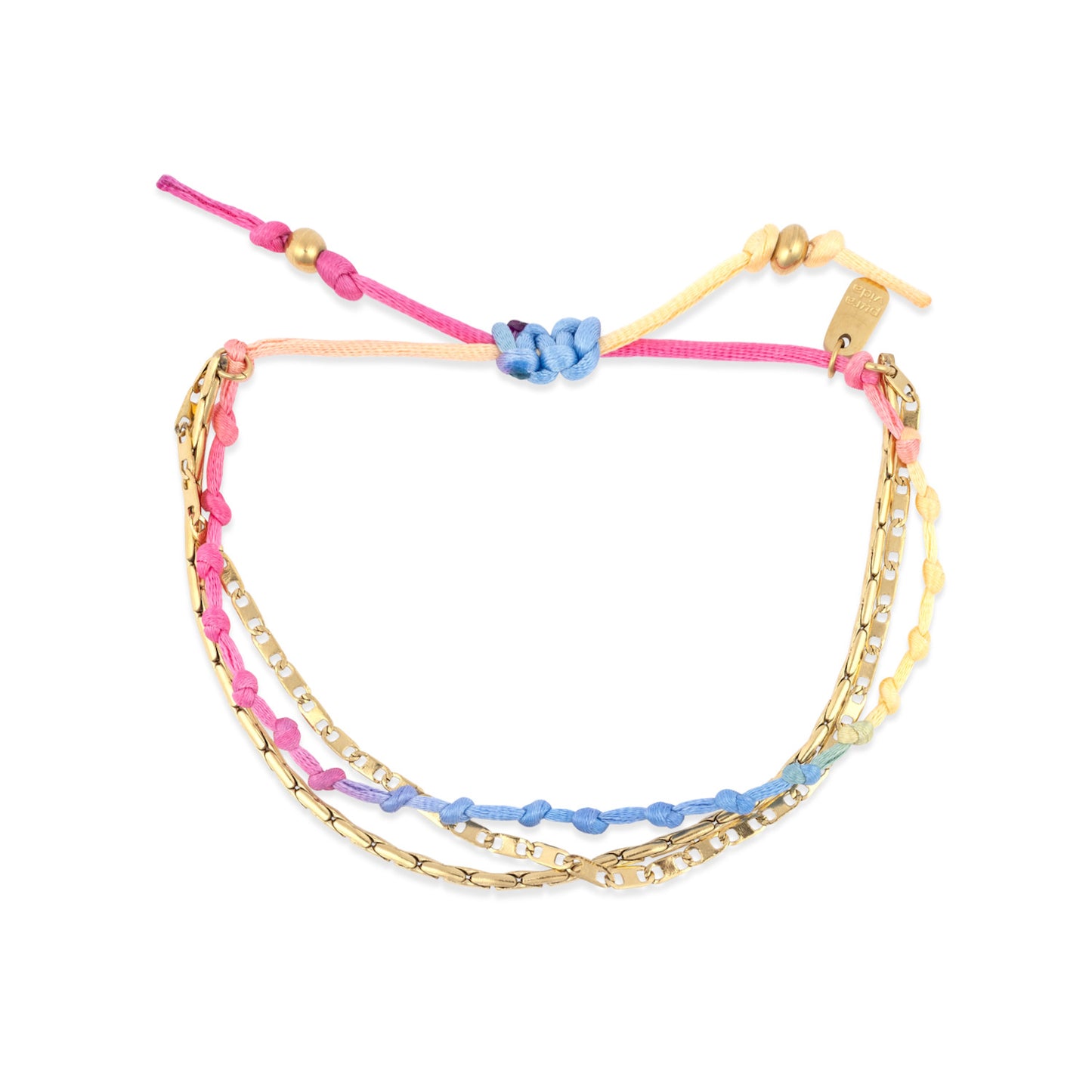 Ombre Knot Layered Rainbow Bracelet