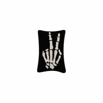 Skeleton Peace Halloween Hook Pillow