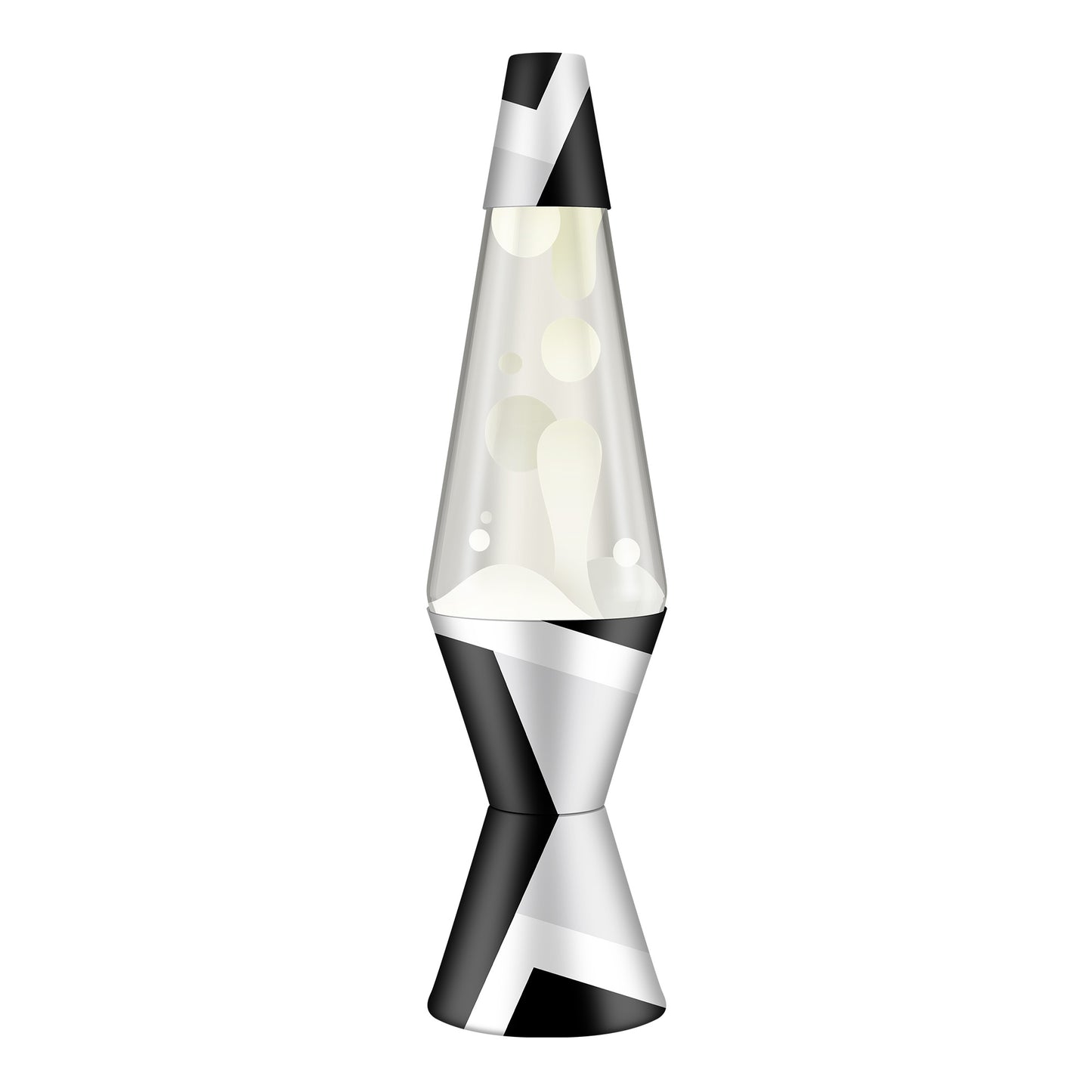 14.5″ Lava Lamp Polygonal White