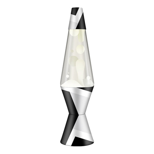 14.5″ Lava Lamp Polygonal White