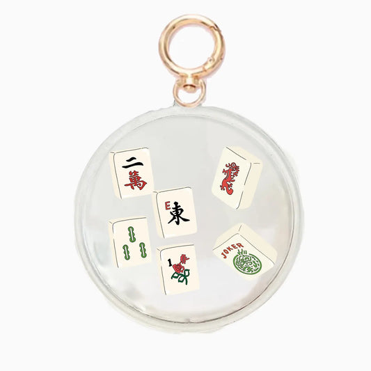 Mahjong Shaker Keychain / Bag Clip